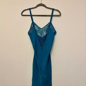 Victoria's Secret Blue Lace Chemise